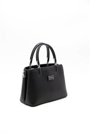 Silver & Polo SP987 Kadın El Çantası Düz Siyah