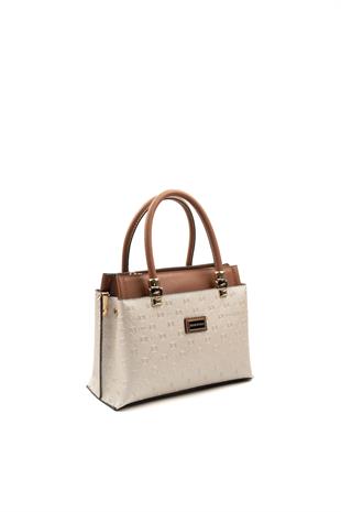 Silver & Polo Bej - Taba SP826 Kadın Çanta Modelleri>El Çantası