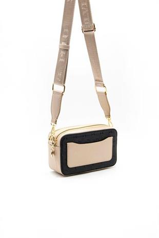 Silver & Polo SP1078 Kadın Çapraz Çanta Logolu Siyah-S.Nut