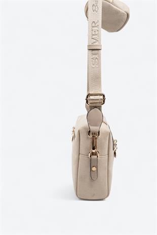 Silver & Polo SP1038 Kadın Çapraz Çanta Bej-Kum