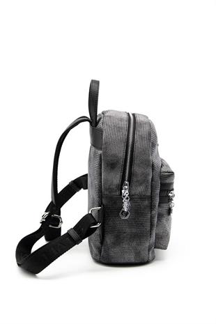 Silver & Polo SP1146 Kadın Sırt Çantası Petek M.Gümüş-Siyah