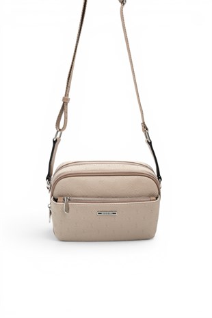 Silver Polo Bej - Latte Fashion Kadın Çapraz Çanta SP1162