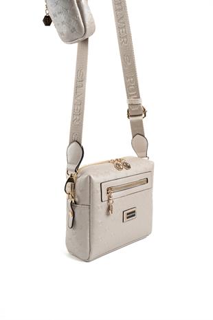 Silver & Polo Bej - S.Bej SP1038 Kadın Çapraz Çanta