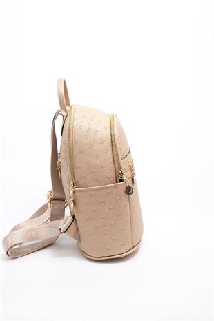 Silver & Polo SP1161 Kadın Sırt Çantası Logolu Nut-S.Nut