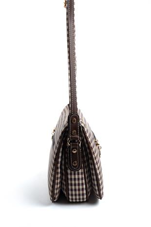 Silver & Polo Kahve Sarı - Kahve SP818 Kadın Çapraz Çanta