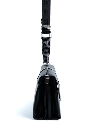 Silver & Polo Leopar Siyah SP1009 Kadın Çapraz Çanta