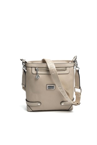 Silver & Polo SP1120 Kadın Çapraz Çanta Petek Kum Beji-Kum Beji