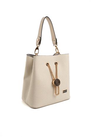 Silver & Polo Kum Bej SP967 Kadın Çapraz Çanta