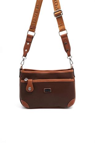 Silver & Polo SP1160 Kadın Çapraz Çanta Petek Kahve-Taba