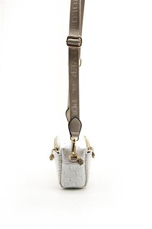 Silver & Polo SP1142 Kadın Çapraz Çanta Logolu Sedef-S.Nut