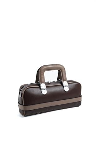 Silver & Polo Kahve - Vizon SP1258 Kadın El Çantası