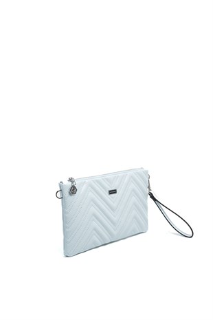 Silver & Polo SP1250 Kadın Portföy & Clutch Crash Mavi-Mavi