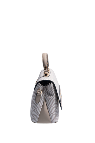Silver & Polo SP838 Kadın Çapraz Çanta Ç.Örgü Bej-Kum
