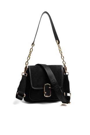 Silver & Polo SP1147 Kadın Omuz Çantası Süet Siyah-Siyah