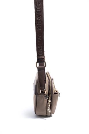 Silver & Polo SP1162 Kadın Çapraz Çanta Süet Vizon-Kahve