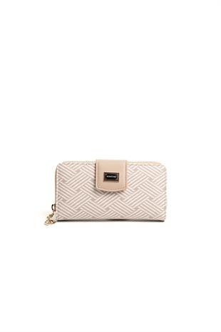 Silver & Polo Bej - Kum SP928 Kadın Cüzdan & Kartlık