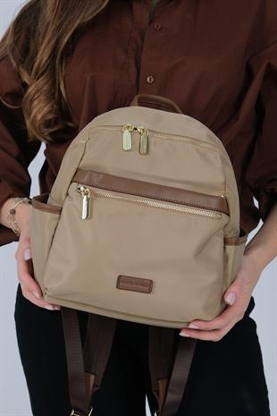 Silver & Polo SP1209 Kadın Sırt Çantası  Vizon-Camel