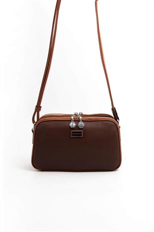Silver & Polo SP899 Kadın Çapraz Çanta Petek Kahve-Taba