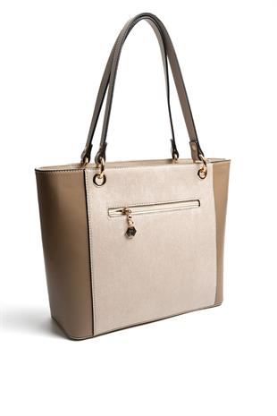 Silver & Polo SP1176 Kadın Omuz Çantası Süet Bej-Kum