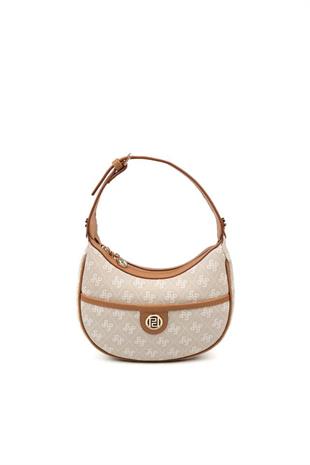 Silver Polo SP1194 Kadın Omuz Çantası Monogram Taş-A.Taba