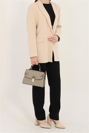 Silver & Polo SP1159 Kadın El Çantası Monogram Y.Yeşil-Y.Yeşil