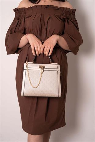 Silver & Polo Bej - S.Bej SP1166 Kadın El Çantası