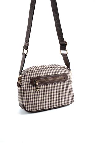 Silver & Polo Kahve Sarı - Kahve SP1201 Kadın Çapraz Çanta