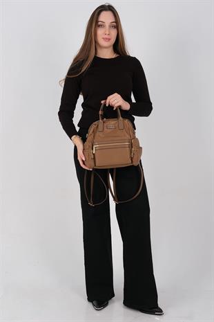 1211 Kadın Sırt Çantası  Tütün-Kahve