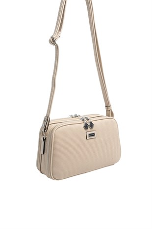 Silver & Polo SP899 Kadın Çapraz Çanta Petek Kum Beji-Kum Beji