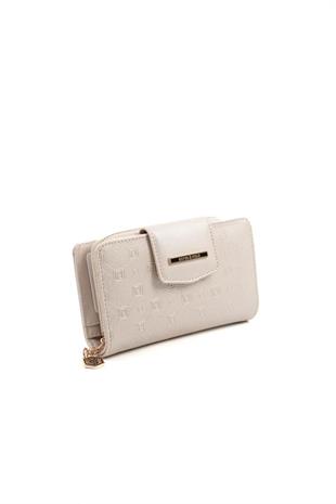 Silver & Polo SP1202 Kadın Cüzdan & Kartlık Logolu Bej-S.Bej