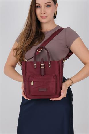 1218 Kadın El Çantası  Bordo