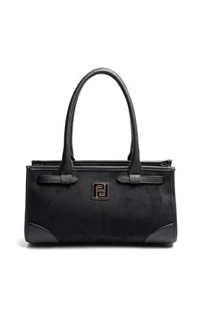 Silver & Polo SP1261 Kadın El Çantası Süet Siyah-Siyah