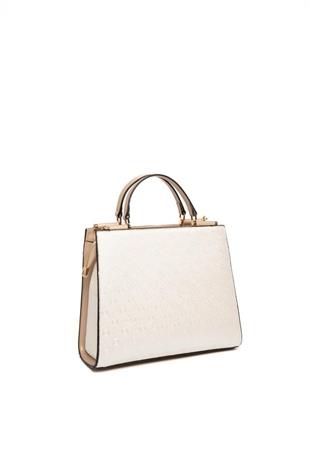 Silver & Polo SP1166 Kadın El Çantası Logolu Sedef-S.Nut