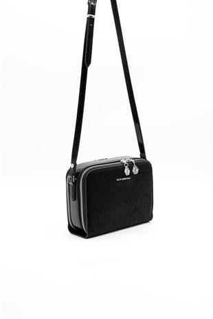 Silver & Polo SP888 Kadın Çapraz Çanta Fashion Siyah-Rugan Siyah