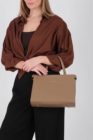 Silver & Polo SP1237 Kadın El Çantası  Vizon
