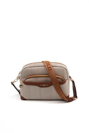 Silver & Polo Bej - Taba SP1201 Kadın Çapraz Çanta
