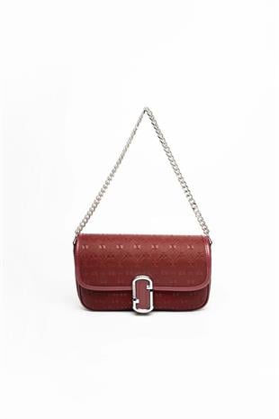 Silver Polo Bordo - Bordo Fashion Kadın Omuz Çantası SP1171