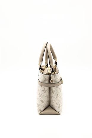 Silver Polo Bej - Kum Monogram Kadın El Çantası SP1149
