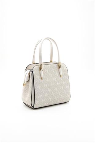 Silver & Polo SP1136 Kadın El Çantası Monogram Taş-Kemik