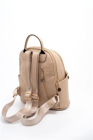 Silver & Polo SP1161 Kadın Sırt Çantası Logolu Nut-S.Nut