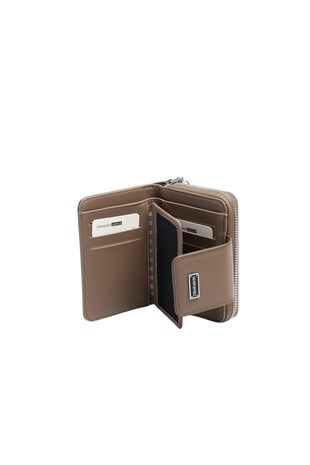 Silver & Polo SP935 Kadın Cüzdan & Kartlık Düz Kahve-Vizon