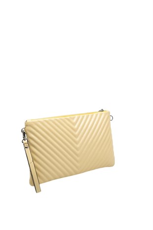 Silver & Polo SP1034 Kadın Portföy & Clutch Crash Sarı-Sarı