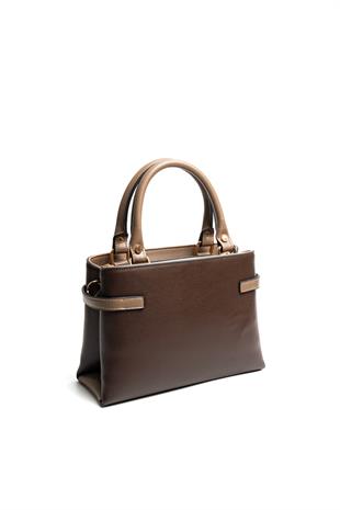 Silver & Polo SP1149 Kadın El Çantası Düz Kahve-Vizon