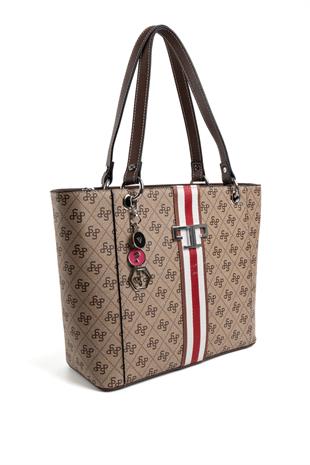 Silver & Polo Koyu Bej - Kahve SP1176 Kadın Omuz Çantası