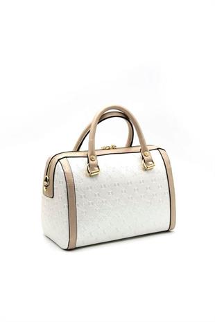 Silver & Polo SP1091 Kadın El Çantası Logolu Sedef-S.Nut