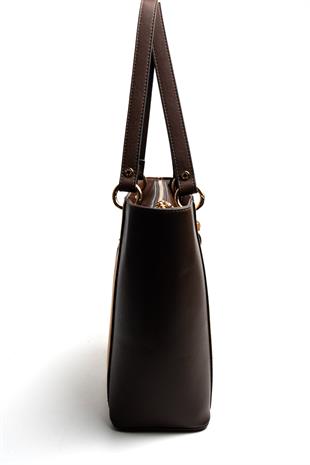 Silver & Polo SP1176 Kadın Omuz Çantası Süet Taba-Kahve