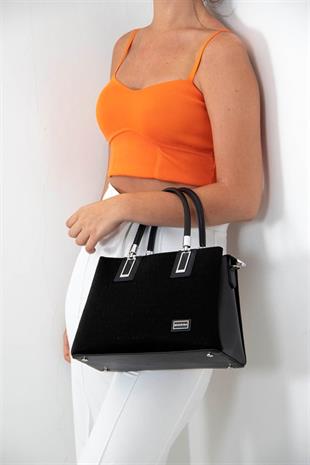 Silver & Polo SP1000 Kadın El Çantası Fashion Siyah