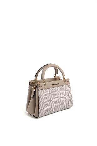 Silver & Polo SP1193 Kadın El Çantası Ç.Örgü Bej-Kum