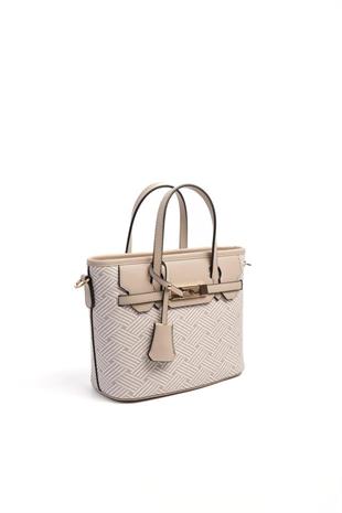 Silver & Polo SP1185 Kadın El Çantası Ç.Örgü Bej-Kum