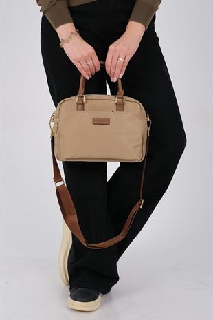 1217 Kadın El Çantası  Vizon-Camel